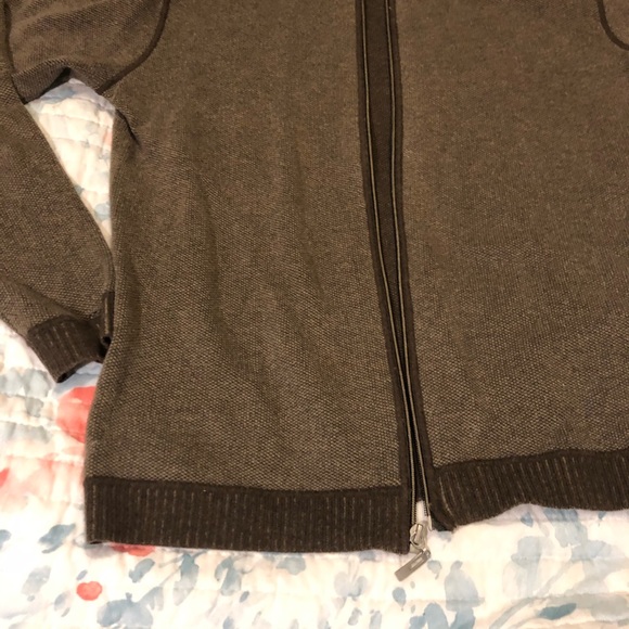 Cotton zip down pullover - Picture 4 of 6